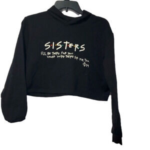 F.r.i.e.n.d.s. TEAM HOODIE black with white letters medium